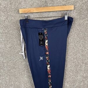 Ed Hardy Men's Silky Soft Lounge Jogger Pants Size‎ Medium Navy Blue